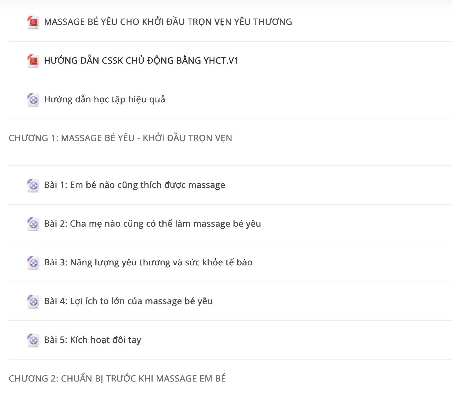 massage bé yêu