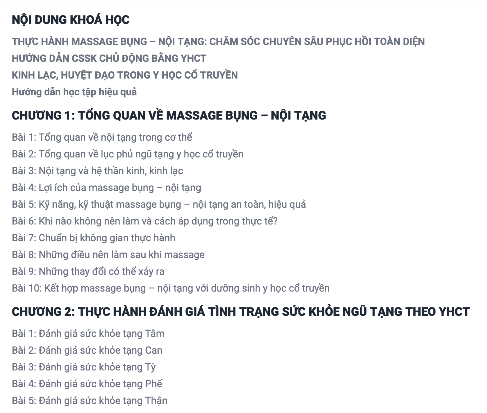 massage bụng nội tạng